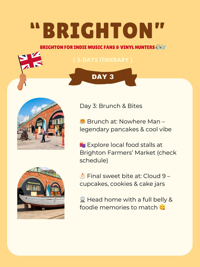 Brighton itinerary 💛🧡🤍