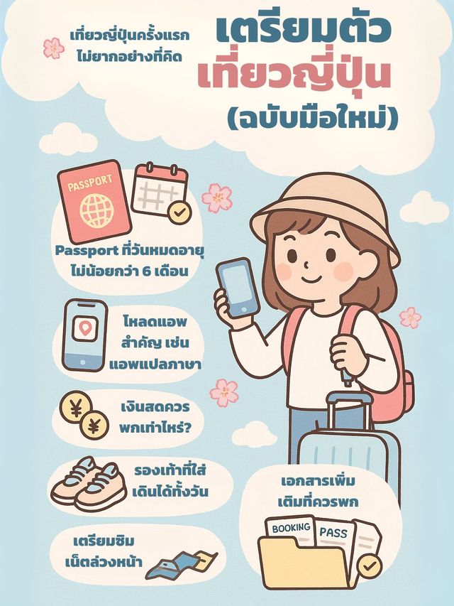 เตรียมตัวยังไงให้เที่ยวญี่ปุ่นราบรื่น(ฉบับมือใหม่)