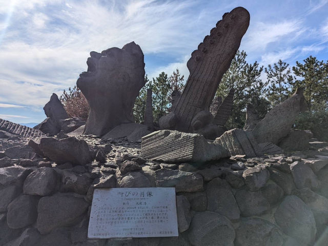 🇯🇵【鹿児島】桜島モニュメント「叫びの肖像」！(^^)