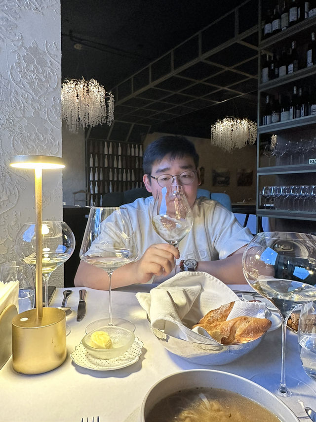 Dining at Champagne Restaurant in Almaty, Kazakhstan 🇰🇿 