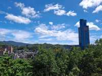 Beautiful views at the top of Keelung Tower, Taiwan