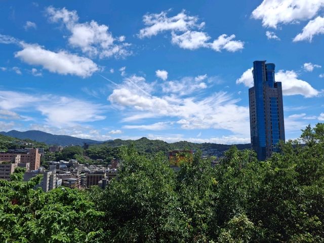 Beautiful views at the top of Keelung Tower, Taiwan
