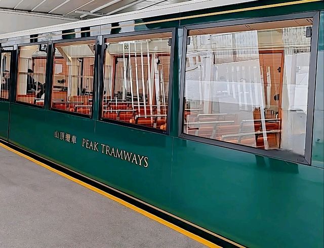 Spectacular view of Hong Kong atop the Peak Tramway