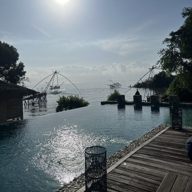 Morning view ที่ศรีปากประบูทีครีสอร์ต พัทลุง