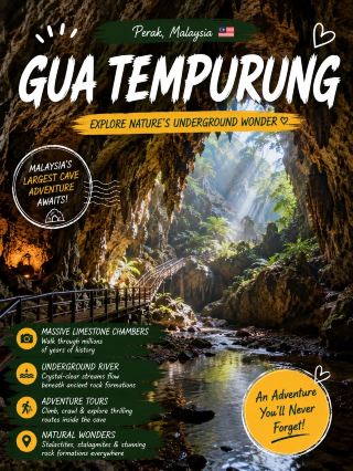 🦇 Gua Tempurung, Perak 🇲🇾 | Malaysia's Most Incredible Cave Adventure✨