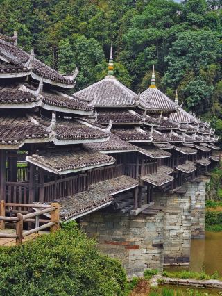 🌉 A Dong Wind-and-Rain Bridge | A Timber Masterpiece Without a Single Nail