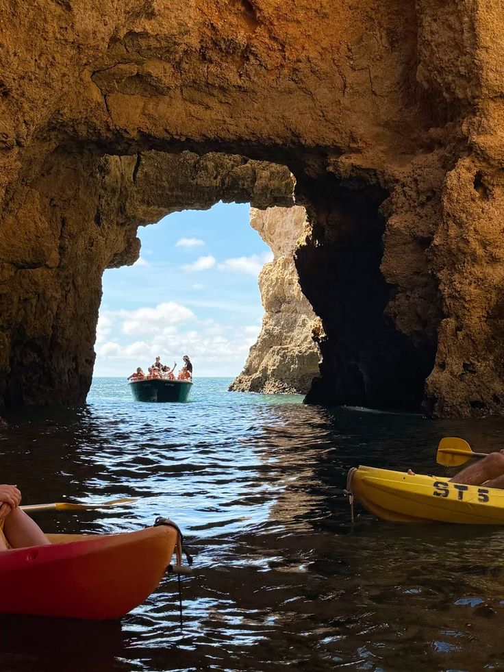 Paddling Through Portugal Golden Coastal Canyons