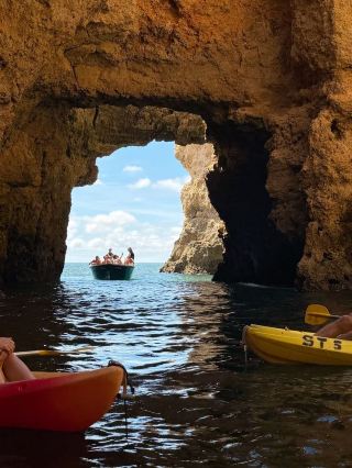 Paddling Through Portugal Golden Coastal Canyons
