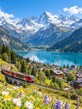 🏔️ หลงรักเทือกเขาแอลป์ในทุกฤดู