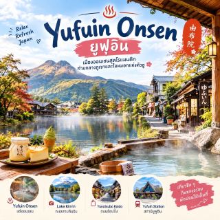 ♨️ Yufuin Onsen | ยูฟุอินเมืองออนเซนสุดโรแมนติก ท่ามกลางภูเขาและไอหมอกแห่งคิวชู 🇯🇵
