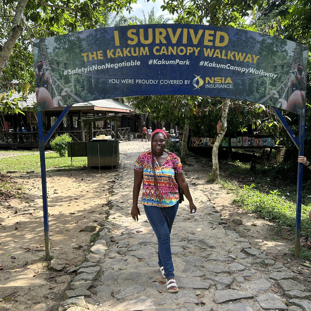 The Kakum National Park in Ghana 🇬🇭 