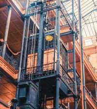 Vintage-style Bradbury Building in Los Angeles.