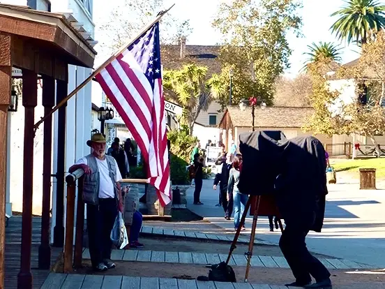 Depicting the sentiment of older generation immigrants, Old Town San Diego, San Diego, USA.