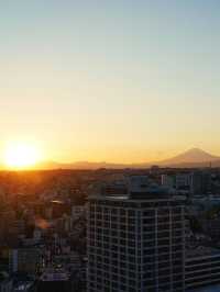 去橫濱海洋塔看一場唯美日落｜邂逅富士山