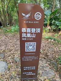 攀登深圳十峰之一的鳳凰山