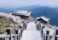 廣東也能看雪啦冰掛霧淞+雲海雪景。