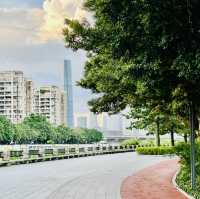 打卡廣州珠江边的磨碟沙公園😝😝
