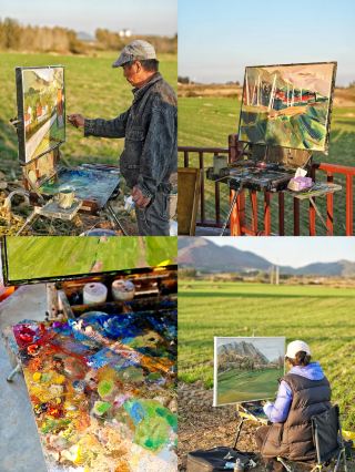 Zouping, Shandong | Enjoy oil paintings in the sunset of Linchi Town.