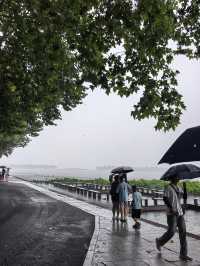 暴雨之後出太陽，西湖嘅雲好唔真實