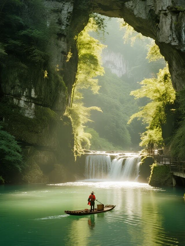 屏山峽谷親子遊船進船出遛娃超輕鬆