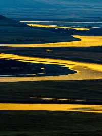 夕陽西下被若爾蓋的黃河九曲美翻了！一定要來～