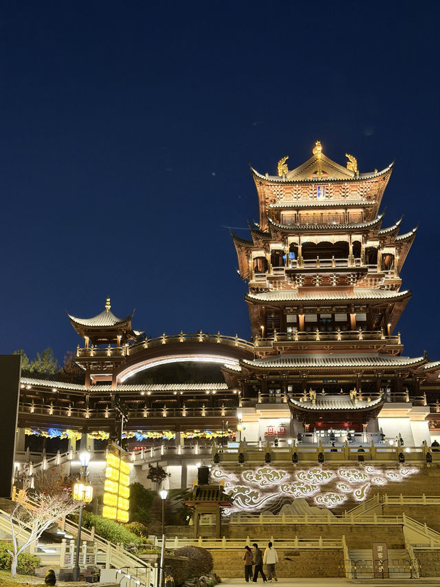 打卡義烏最美夜景雞鳴閣 打卡義烏最美夜景雞鳴閣