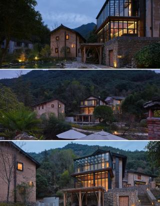 항저우 주변 1.5시간! 통루 산골 계곡가에 숨겨진 산야 은거지