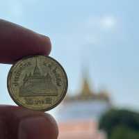 Temple on Thai Coins