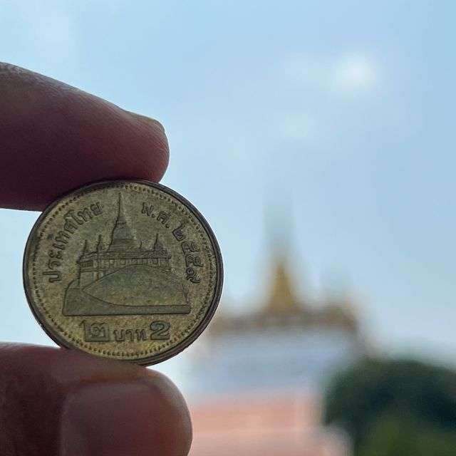Temple on Thai Coins