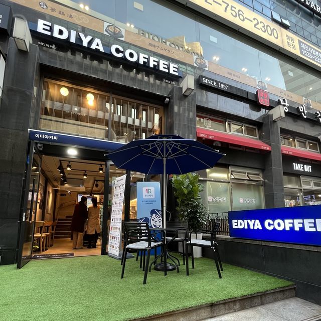 【韓国ソウル・明洞】飲みやすくてサイズが大きいコーヒー「EDIYA COFFEE 明洞中央店」