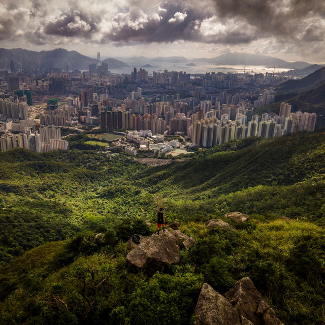 香港🇭🇰 ｜飽覽港九維港的城市景色🏙️ - 飛鵝山觀景台