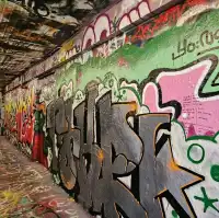 悉尼大學校園內的塗鴉隧道🎨🎭