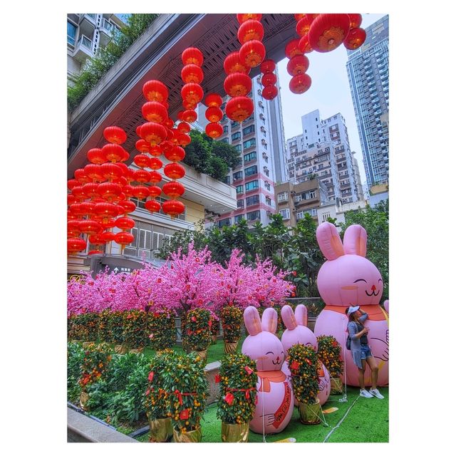 花燈‧ 彩兔賀新歲。灣仔利東街