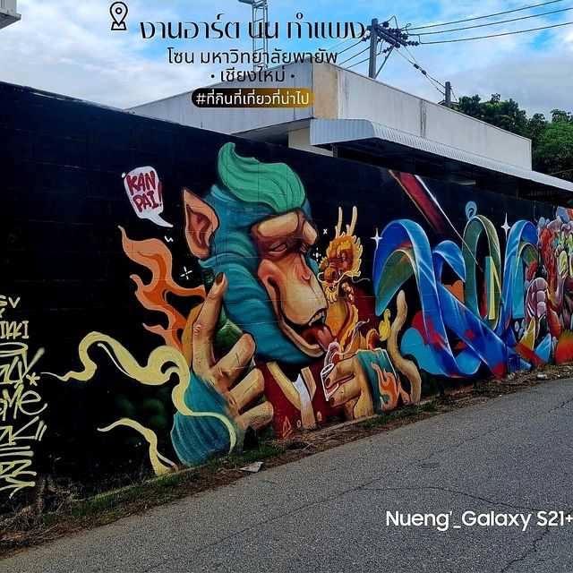 Street Art บนกำแพง - เชียงใหม่