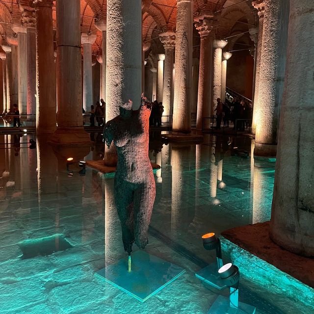 Exploring the Basilica Cistern at Istanbul