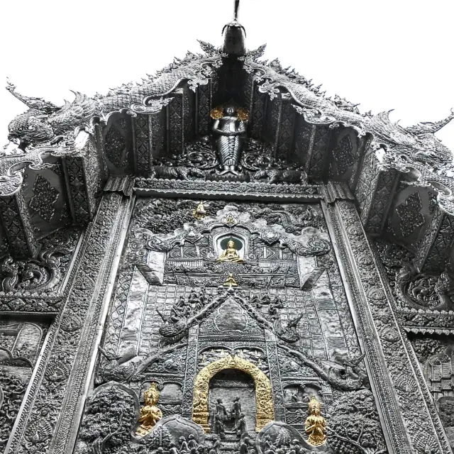 Intricate Carvings of the Silver Temple 