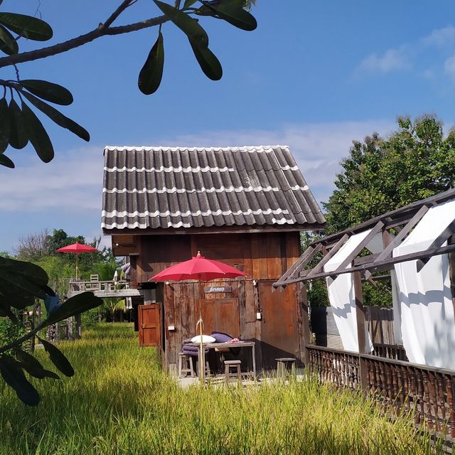 📍“เฮือนขวัญข้าว“ ที่พักริมนา ราคาสบายกระเป๋า