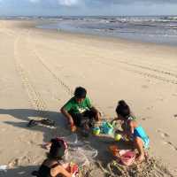 Melawi beach at kelantan malaysia