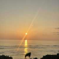 The magic of the Maldivian sunset 