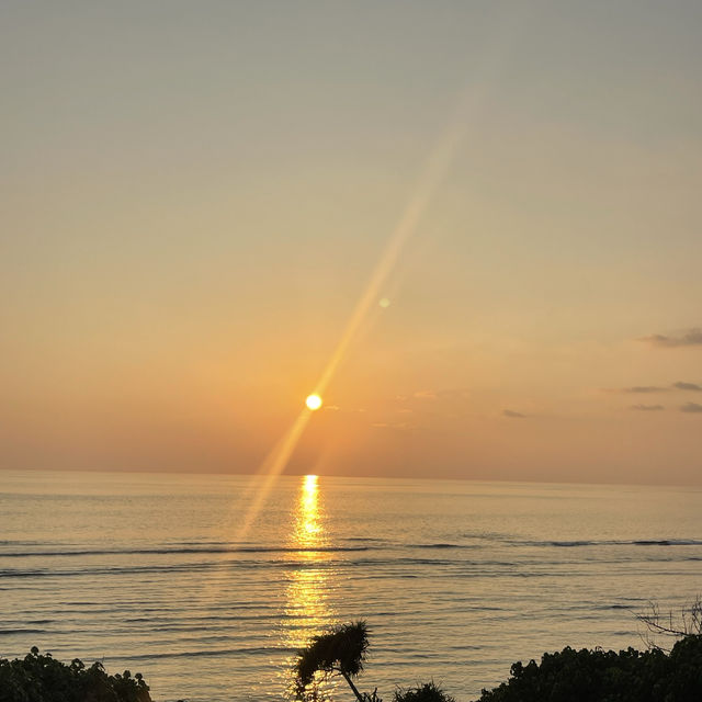 The magic of the Maldivian sunset 