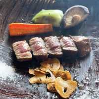 日田 優雅な川を眺めながらミシュランの鉄板焼き🥩