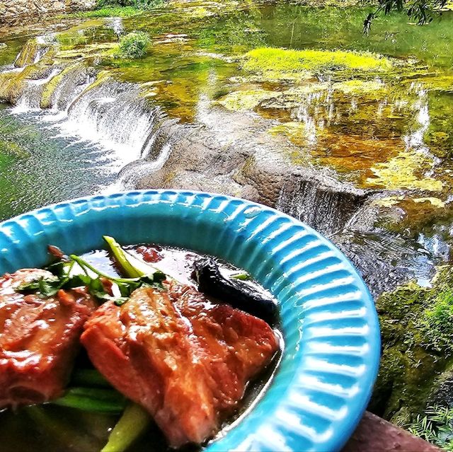 น้ำตกมวกเหล็ก ร้านเด็ด สระบุรี วิวน้ำตก 