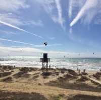 Kitesurfing in Tarifa, Spain