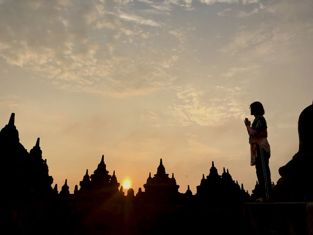 Sunset from Borobudur Temple is a magical experience🇮🇩😎 