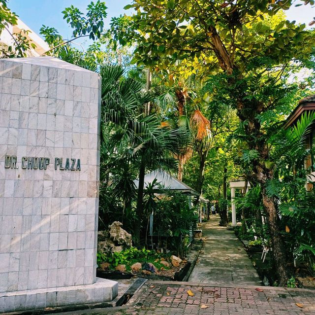 泰國曼谷最美歐式花園大學景點:易三仓大学，絕美泰式廟宇建築結合歐式綠洲花園，適合打卡拍照📸