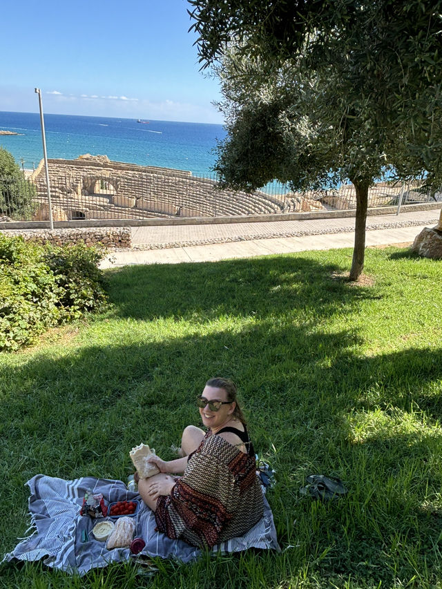 A Perfect Picnic Overlooking the Circ Romà de Tarragona 