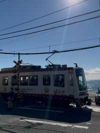 Enoden Train Ride & Train Watching at Kamakura Mae Station