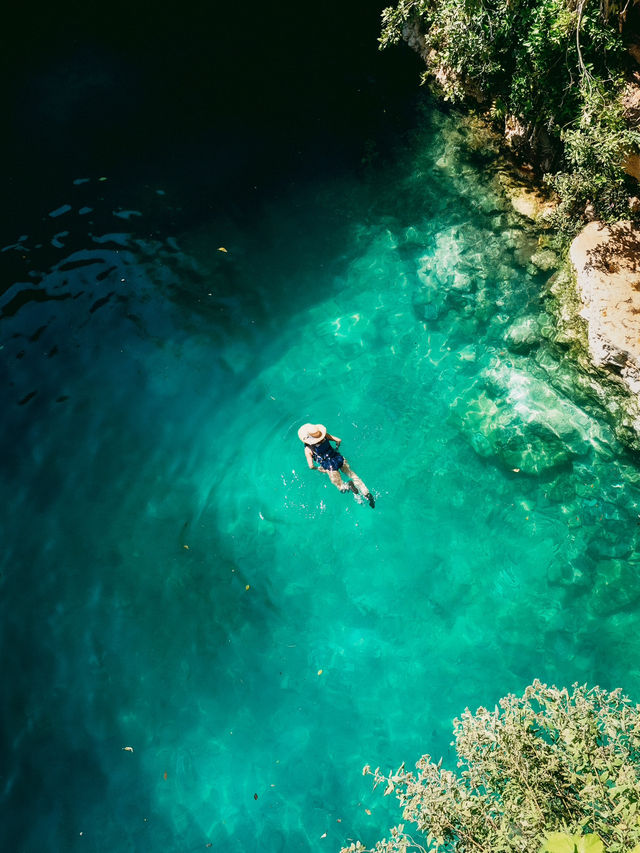 幻想的すぎるセノーテ🩵 Cenote Santa Bárbara