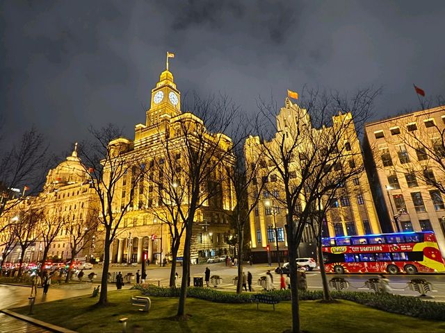 美麗的上海外灘夜景