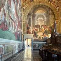 🎨✨ "A Brush with Divinity: One Heavenly Day in the Vatican Museums’ Courtyard